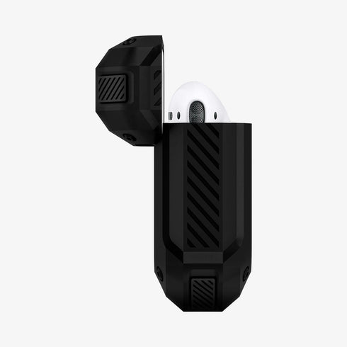 ASD00537 - Apple AirPods Pro Case Tough Armor in black showing the front